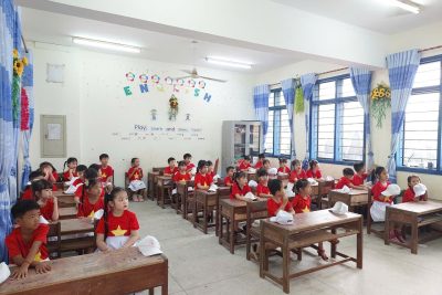 Ngày 14 tháng 4 năm 2025 Trường Mầm non Đức Lợi tổ chức buổi tham quan cho các con 5 tuổi tại trường Tiểu học Đức Lợi